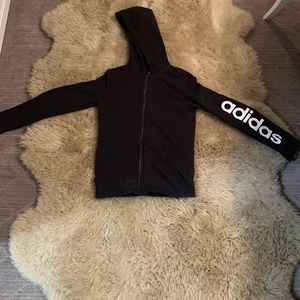 Black adidas zip up hoodie